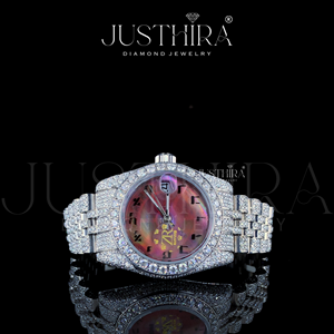 Reloj de Diamantes de Lujo Premium Totalmente Cubierto de Diamantes – Edición Premium Shine Royal Iced Diamond – Pieza de Lujo de Alta Gama - Product Image 2
