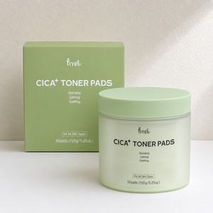 Tónico coreano para el cuidado de la piel Prreti Cica Plus Toner Pads 50 unidades, productos coreanos para el cuidado de la piel, productos de belleza - Product Image 3
