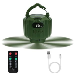 Ventilador de Techo LED Portátil con Batería USB de 5200 mAh, Linterna Colgante para Tienda de Campaña, 3 Velocidades de Ventilación, 3 Niveles de Brillo, Accesorio para Camping - Product Image 3