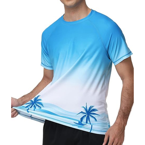 เสื้อรัดรูปผู้ชายแบบสั่งทำพิเศษ แขนสั้น ป้องกันรังสียูวี แห้งเร็ว ขายส่ง - Product Image 4