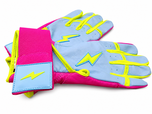 <b>Prime</b> Craft PU Leather Professional Baseball Batting Gloves Ambidextrous Hook Loop Closure Custom Logo High Quality Unisex Youth - Product Image 5
