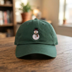 Gorra de Béisbol Clásica de Algodón con Visera Curva, Bordado de Logotipo Personalizado, Ajustable, para Navidad y Festividades, Estilo Dad Hat, Sin Estructura, Multicolor - Product Image 1
