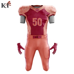 Maillot de football américain personnalisable, imprimé par sublimation, 100% polyester, col en V, unisexe, équipe américaine, vente en gros - Product Image 5
