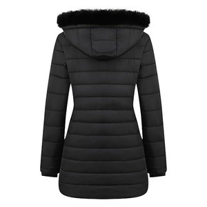 Abrigo Acolchado Largo Impermeable para Mujer con Capucha, Grueso y Aislado, para Senderismo al Aire Libre, Nieve y Viento, Parka de Algodón de Secado Rápido - Product Image 2