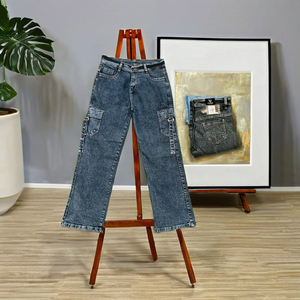 Jeans Casuales de Oficina para Mujer, Elegantes, Transpirables y Rectos - Product Image 1