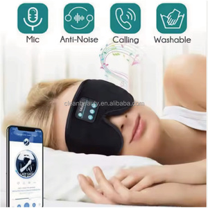Antifaz para Dormir con Auriculares Bluetooth Inalámbricos, Bloqueo de Luz 100%, Espuma Viscoelástica 3D, Terciopelo, 10-12 Horas de Reproducción, 10M, con Logotipo Personalizado - Product Image 6