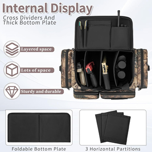 กระเป๋าใส่ปืนคู่ NAHEED SPORTS รุ่นล่าสุดปี 2026 คุณภาพสูง ขนาด 48 นิ้ว สำหรับพกพาภายนอกอาคาร เหมาะสำหรับทุกเพศ ขายส่งราคาถูก - Product Image 5