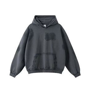 Sudadera con Capucha para Hombre, Estilo Hip Hop, Lavado Ácido, Manga Larga, Oversize, Estampada, Precio Bajo, Invierno, OEM, Calidad Premium, Gran Venta - Product Image 4