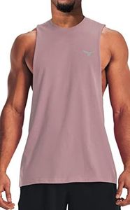 Blue Men's Sleeveless Tank <b>Top</b> Cotton Workout Vest Gym Training Muscle Tee Casual Wear - Product Image 2