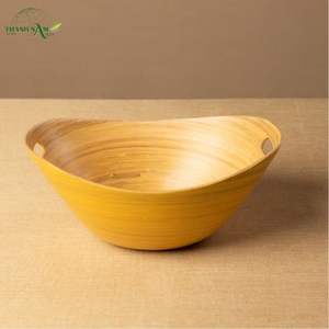 Tazón de Bambú Minimalista Ecológico Personalizado con Asa Integrada para el Regreso a Clases - Product Image 4