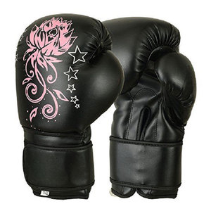 DAIZEN STAR Customizable Black Leather Boxing Gloves Lace-Up Wrist Closure High Quality Adjustable Wrist <b>Strap</b> Custom Logo - Product Image 5