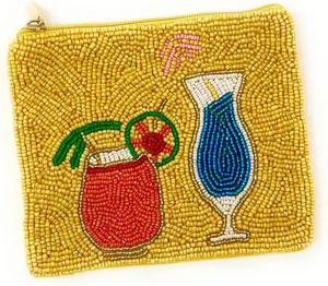 Porte-monnaie multicolore fait main pour femmes avec broderie perlée, taille et couleur personnalisables pour tenues ethniques modernes et traditionnelles - Product Image 2