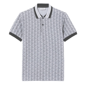 Polo pour homme en coton polyester imprimé, grande taille, manches courtes, décontracté, tricoté, respirant, pour l'été, logo personnalisé - Product Image 6