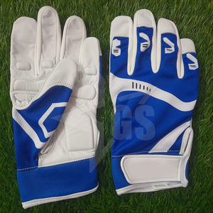 Customized Color Nylon Batting Gloves Full Finger Padded <b>Hook</b> Loop Closure Left XL XXL Durable Breathable Baseball Gloves - Product Image 4