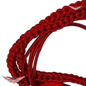 Aiguillette tressée rouge pour défilé, cordon d'épaule - Product Image 4