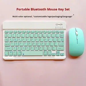 Set Tastiera e Mouse Wireless con Interfaccia USB per Gaming, Ricarica Wireless per Telefoni Cellulari e Tablet <span class=keywords><strong>Apple</strong></span>, Universale per Macaron - Product Image 4