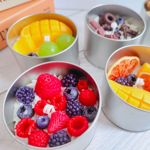 Boîte de conserve gâteau bougies parfumées cire de soja décor nouveauté bougies de luxe marque privée arôme créatif fruits bougie pour fête vacances - Product Image 6