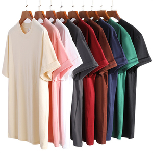 T-shirt Homme Oversize Lourd Uni à Col Rond, Vente Chaude, pour Impression Personnalisée, T-shirt en Jersey Vierge Imprimé - Product Image 2