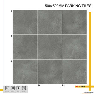 Dalles de stationnement extérieures 50x50 cm, fabriquées pour une résistance durable dans les applications de revêtements de sol en extérieur. - Product Image 1