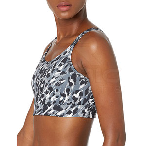 Soutien-gorge de sport pour femme à imprimé tendance, conçu avec un tissu extensible quadridirectionnel pour la course à pied, l'exercice et un style de vie actif - Product Image 3