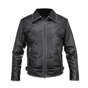 <b>Leather</b> <b>Jacket</b> Premium Tailored <b>Leather</b> Coat Elegant Modern Fashion OEM Manufacturer Factory Supply - Product Image 1