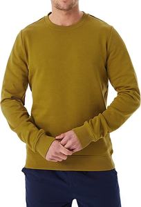 เสื้อกันหนาวให้ความอบอุ่นในฤดูหนาวของผู้ชายน้ำหนักเบาเข้ารูปเสื้อคอกลมสไตล์สตรีทแวร์ผ้าโพลีเอสเตอร์/ ผ้าฝ้าย - Product Image 2