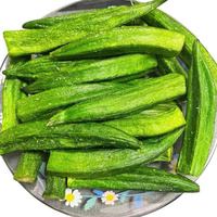 Groothandel Premium Kwaliteit Gedroogde Vacuümgefrituurde Knapperige Okra Natuurlijke Gezonde Groentechips Bulkverpakking OEM Service