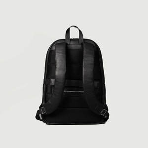 Sac à dos en cuir noir unisexe de qualité supérieure, minimaliste, pour les trajets quotidiens, sac pour ordinateur portable, sac à dos de voyage en cuir véritable pour hommes et femmes - Product Image 4