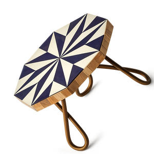 Support à gâteau géométrique en bois coloré écologique Bela Artisan, support à dessert, lavage à la main uniquement, mariage, anniversaire, fête - Product Image 1