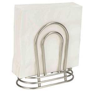 Porte-serviettes en acier inoxydable poli brillant, fait main, décoratif, pour mariage et anniversaire, idéal pour hôtels - Product Image 1