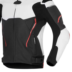 Pure Quality High Quality Professional Quality Custom Printed Leather Motorbike Jackets Flame Design for Men - Product Image 3