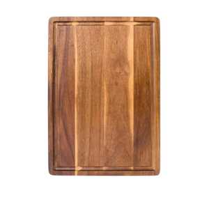 เขียงไม้อะคาเซียพร้อมร่องน้ำ | เขียงสองด้านเสิร์ฟพร้อมผิวเรียบ - Product Image 4