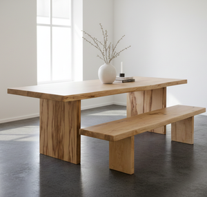 Table à manger élégante Tania, teck de haute qualité, design moderne, table centrale, hôtel boutique, appartement - Product Image 5