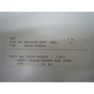 Nuevo conjunto AMAT 0090-90435 Transformador y Fusible - Equipos y Piezas de Semiconductores de Confianza de la Marca Global Legacy - Product Image 4