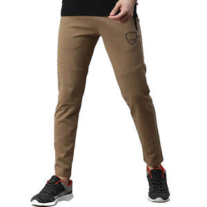 <b>Men's</b> 100% Cotton Fleece <b>Jogger</b> Pants Soft Elastic Waist Colorful <b>Slim</b> <b>Fit</b> Zipper Pocket Embroidered OEM Service Manufacturer - Product Image 1