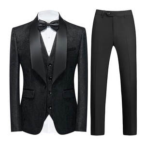 Traje de boda premium para hombre, corte ajustado, diseño elegante con chaqueta y pantalones para novio y atuendo de boda - Product Image 1