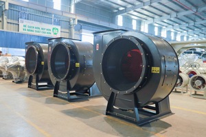 พัดลมแบบแรงเหวี่ยงขับเคลื่อนโดยตรง ผลิตจากเหล็ก SS400 ทนอุณหภูมิสูง สำหรับดูดควันในทางเดิน รุ่น CEP-1-6.3D ความทนทานสูง จากเวียดนาม - Product Image 3