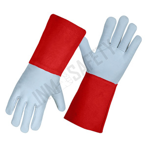 Guantes de Soldador TIG de Cuero de Vaca y Cabra Cómodos, Resistentes al Calor, Antivibración, con Certificación CE, para Uso Doméstico - Product Image 5