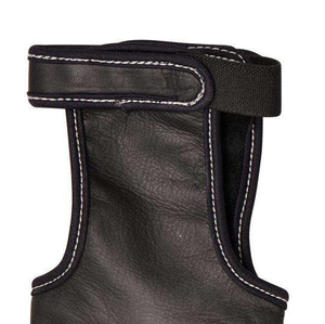 Gant de tir à l'arc professionnel |   Équipement de performance texturé minimaliste et discret, entièrement noir |   Prix direct usine - Product Image 4