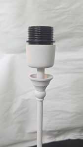 Vintage White Metal <b>Table</b> Lamp <b>Antique</b> Desk Light for Bedroom Living Room Decorative <b>Bedside</b> Reading Lamp - Product Image 4