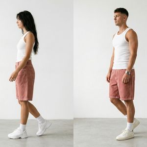 Shorts de Mezclilla Unisex con Corte Relajado y Tela Resistente para Actividades de Verano y Uso Diario - Product Image 4