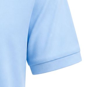 เสื้อโปโลสีขาวฟ้าอ่อน แขนสั้น คอปก สีตัดกัน สไตล์ลำลอง ชุดยูนิฟอร์ม เสื้อกีฬาแบบสั่งทำ - Product Image 3