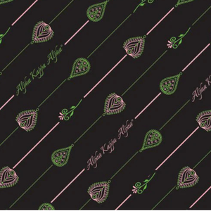 Along Lines Square <b>Scarf</b> Black Lightweight Eco-Friendly Fashion Pink Green Ivy Pattern Soft Women's Sorority Shawl <b>Neck</b> Wrap - Product Image 6