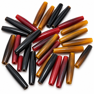 Colección de Cuentas Ovaladas de Hueso de Cuerno de Búfalo Natural Negro de la India, Tamaños Surtidos, Impermeables, Hechas a Mano, Joyería de Feng Shui de Ángel - Product Image 5