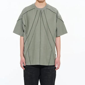 T-shirt unisexe respirant à manches courtes, style tendance 2026, coupe classique, 100 % coton, effet délavé vintage, avec logo personnalisé - Product Image 4