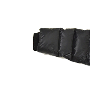 Veste d'hiver rembourrée en duvet pour homme, noire, à capuche, avec garniture en fourrure, coupe-vent, coupe régulière, fermeture éclair, style décontracté - Product Image 3