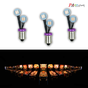 หลอดไฟ LED สำหรับเครื่องเล่นเกมพินบอล HYUGA Ba9s T10 แบบไม่เกิดแสงสะท้อน และเครื่องเล่นเกมคีบตุ๊กตา # 44 # 47 # 555 6.3V 2SMD - Product Image 3