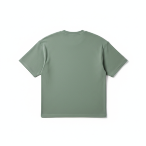 Chemise à manches courtes pour homme, col rond, coupe classique, toile 100% coton, décontractée, respirante, 230g - Product Image 3