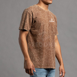 Camiseta de Manga Corta con Lavado Ácido, Estilo Nuevo, Personalizada, Precio Económico, Fabricante de Camisetas con Lavado Ácido - Product Image 3