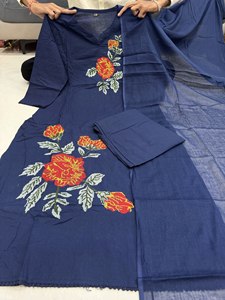 Mejora tu Armario Étnico con este Elegante Conjunto de Salwar Kameez de Diseñador, Confeccionado con Tela Premium 60% Algodón, Estilo Moderno, Secado Rápido - Product Image 5